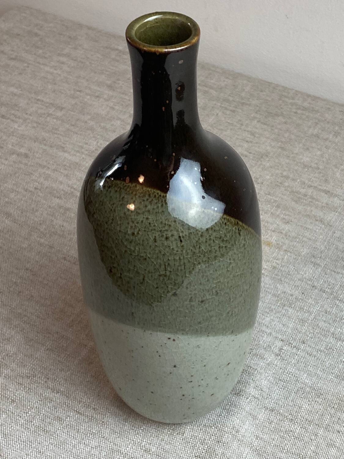 Glazed stoneware vase signed Charles Hair