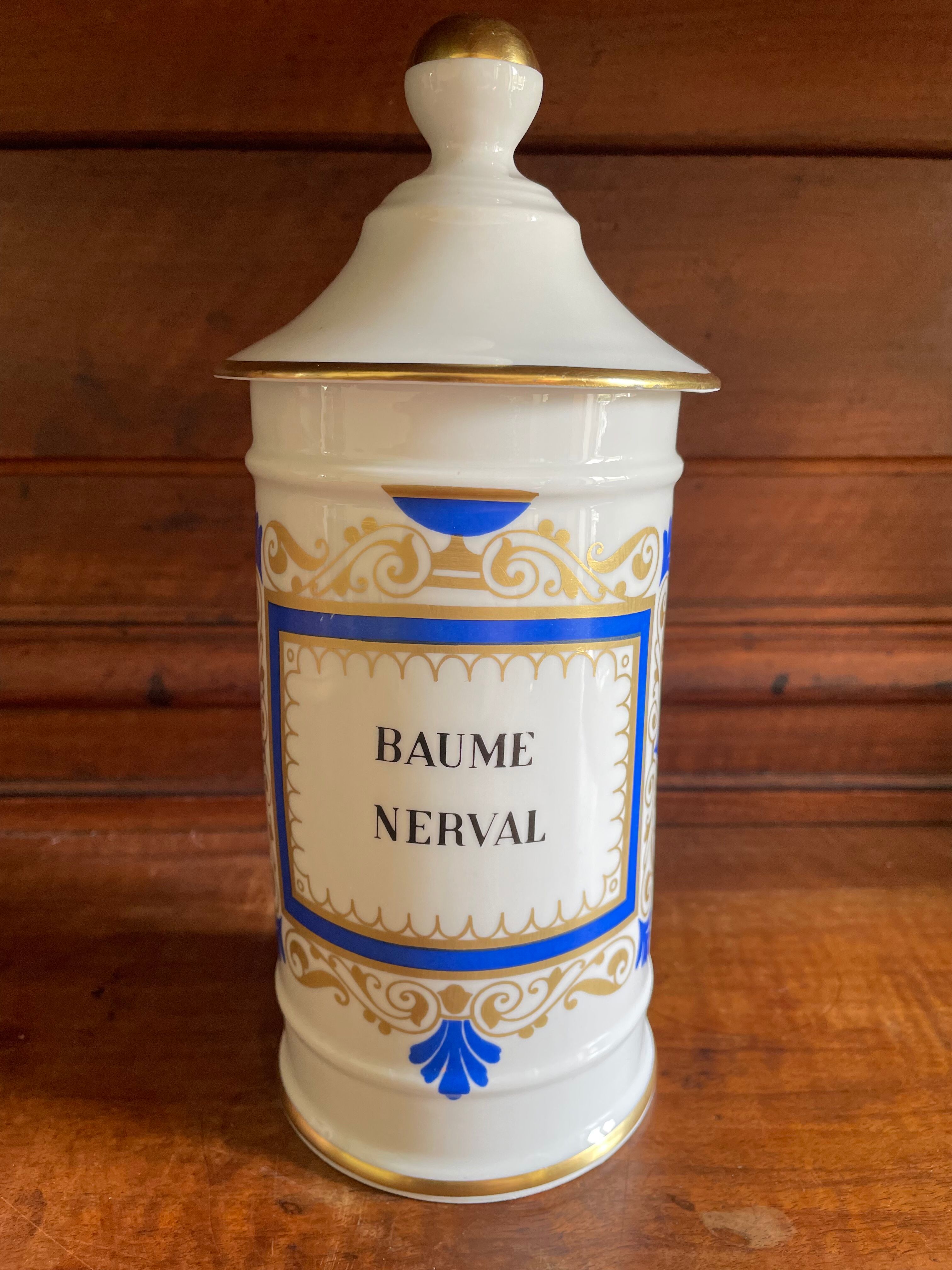 Limoges Ternet porcelain medicine jar