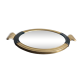 Art-deco mirror top and gold metal