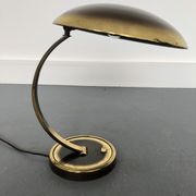 Brass bauhaus desk lamp 6751 by christian dell for kaiser leuchten, 1930s