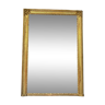 Miroir ancien 175cm/127cm de cheminée doré à la feuille d’or époque début 19ème, glace au mercure et piquée, parquet au dos. L