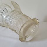 Vase Art deco molded glass