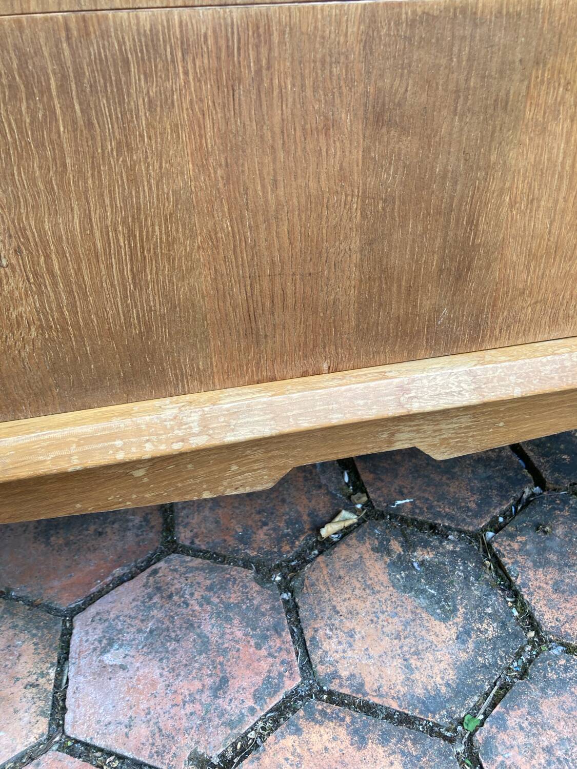 Vintage bookcase shelf