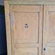 Mustard yellow patinated cabinet