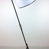 Lampadaire vintage métal noir 1950