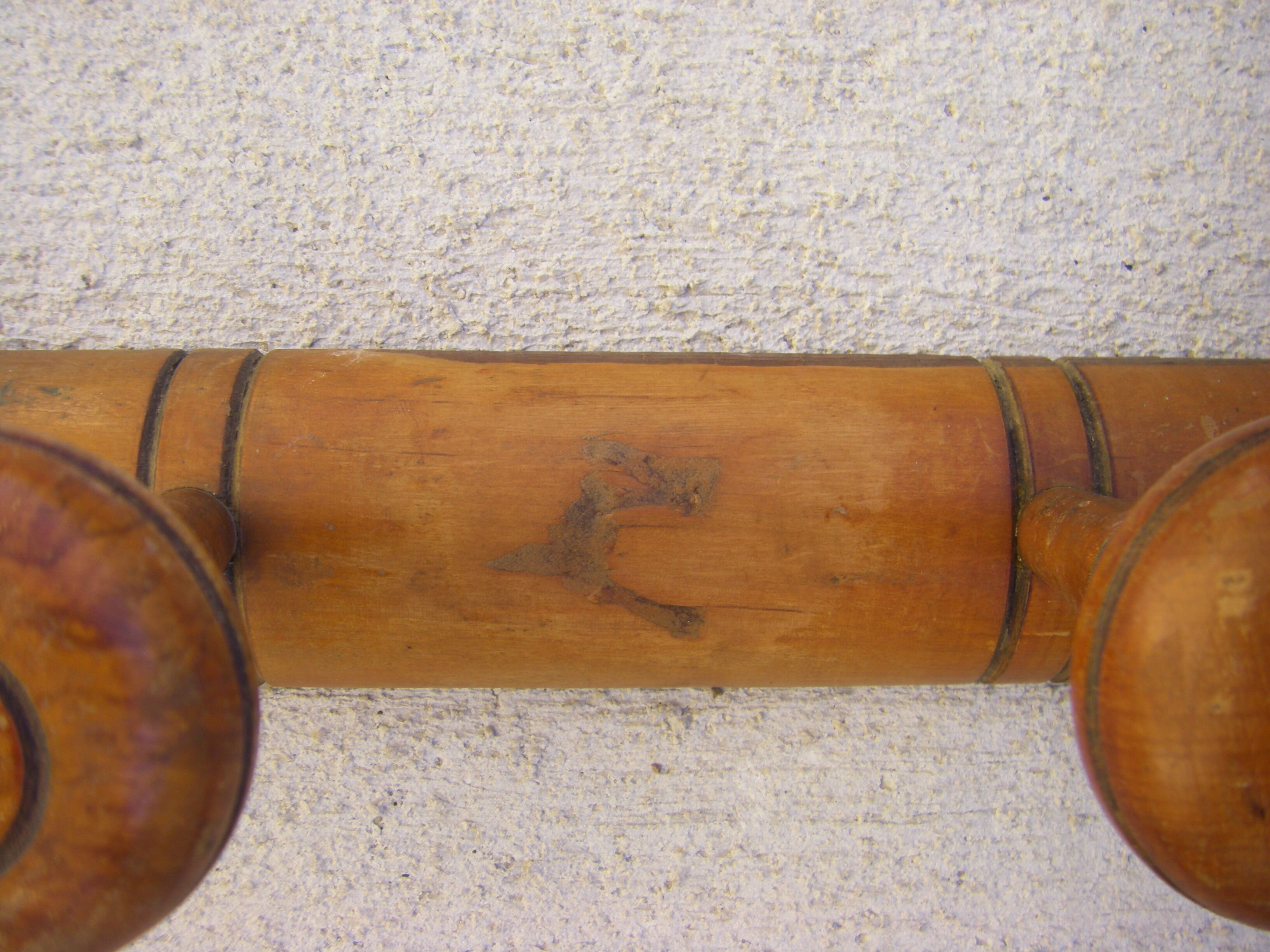 Vintage wall coat rack