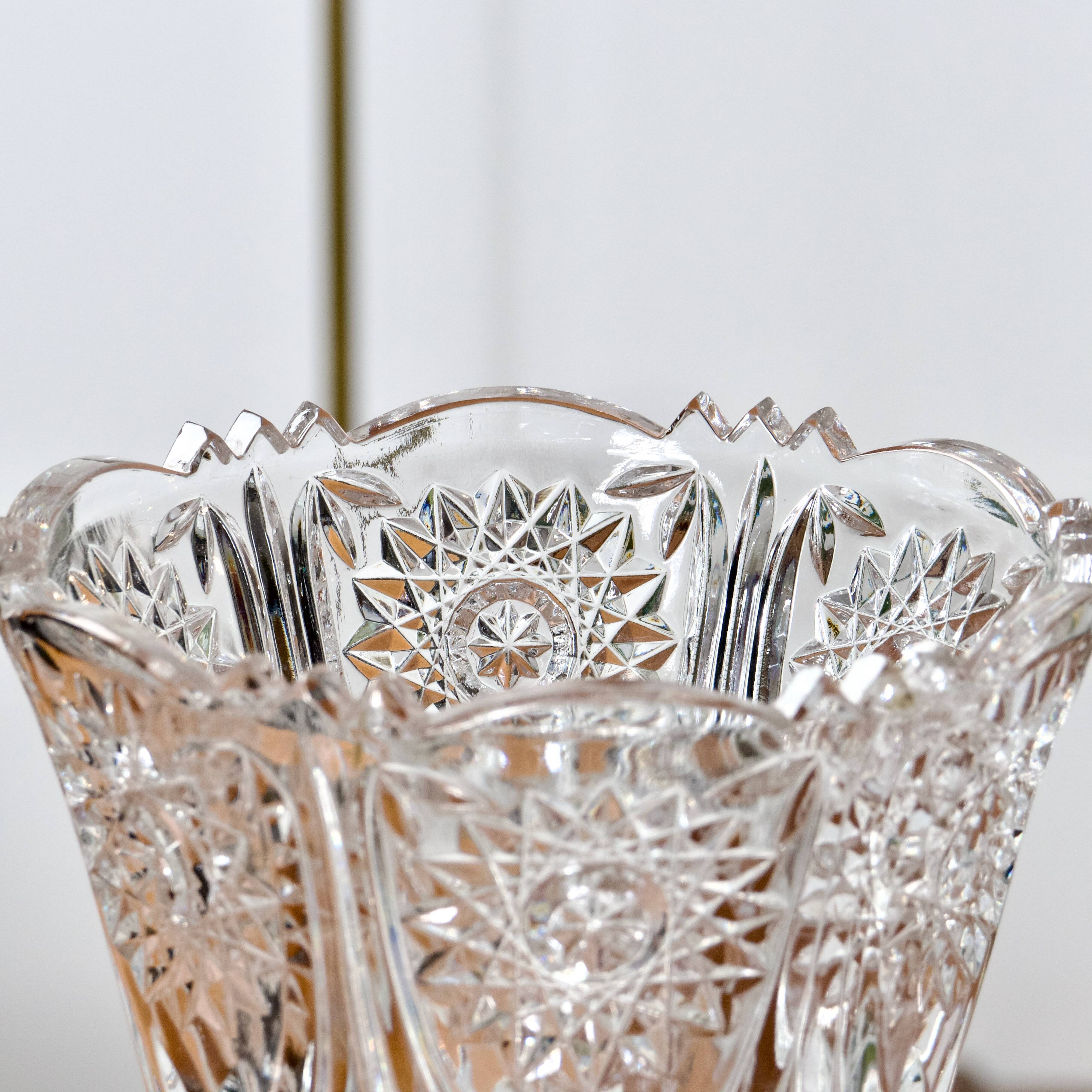 Large Nachtmann Florenz crystal vase