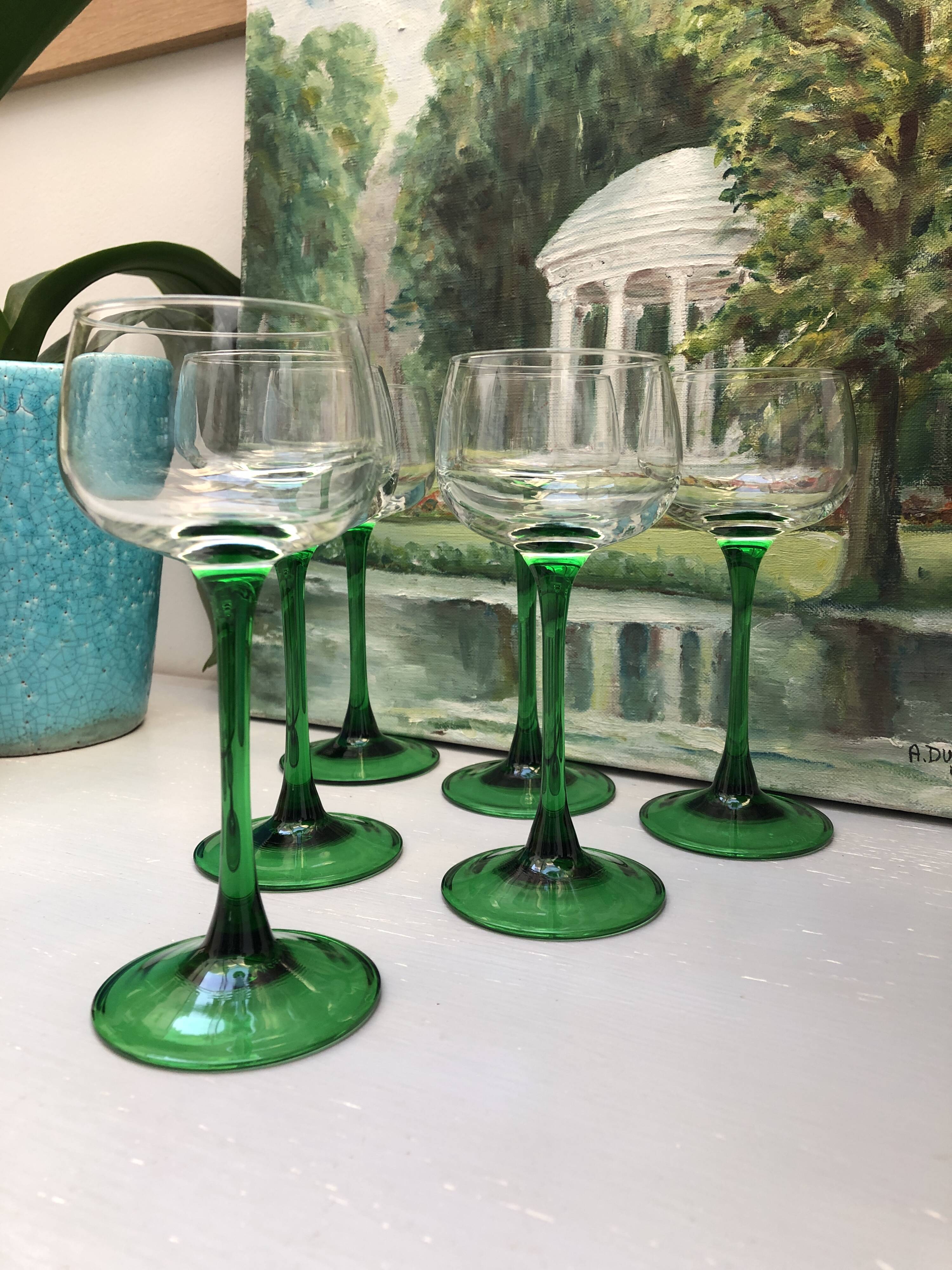 vintage alsace wine glass