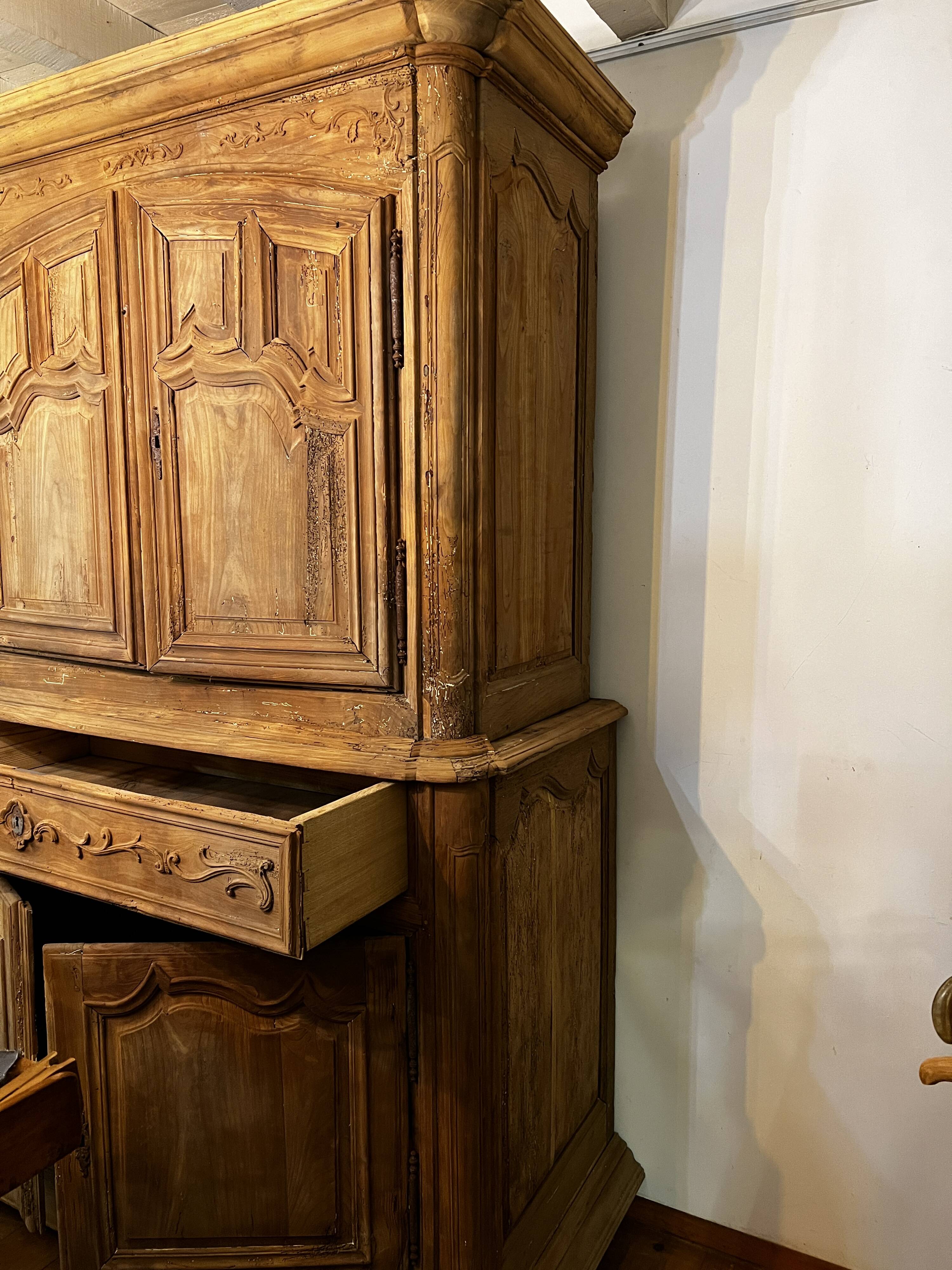 Two bodies cherry wood buffet