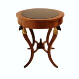 Biedermeier Cherry Veneer Gold-Leaf Center Table, Austria, 1820s