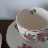 Tasses et assiettes dessert Anglaises Royal Tudor