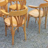 Set of 8 bistro chairs from the 50s/60