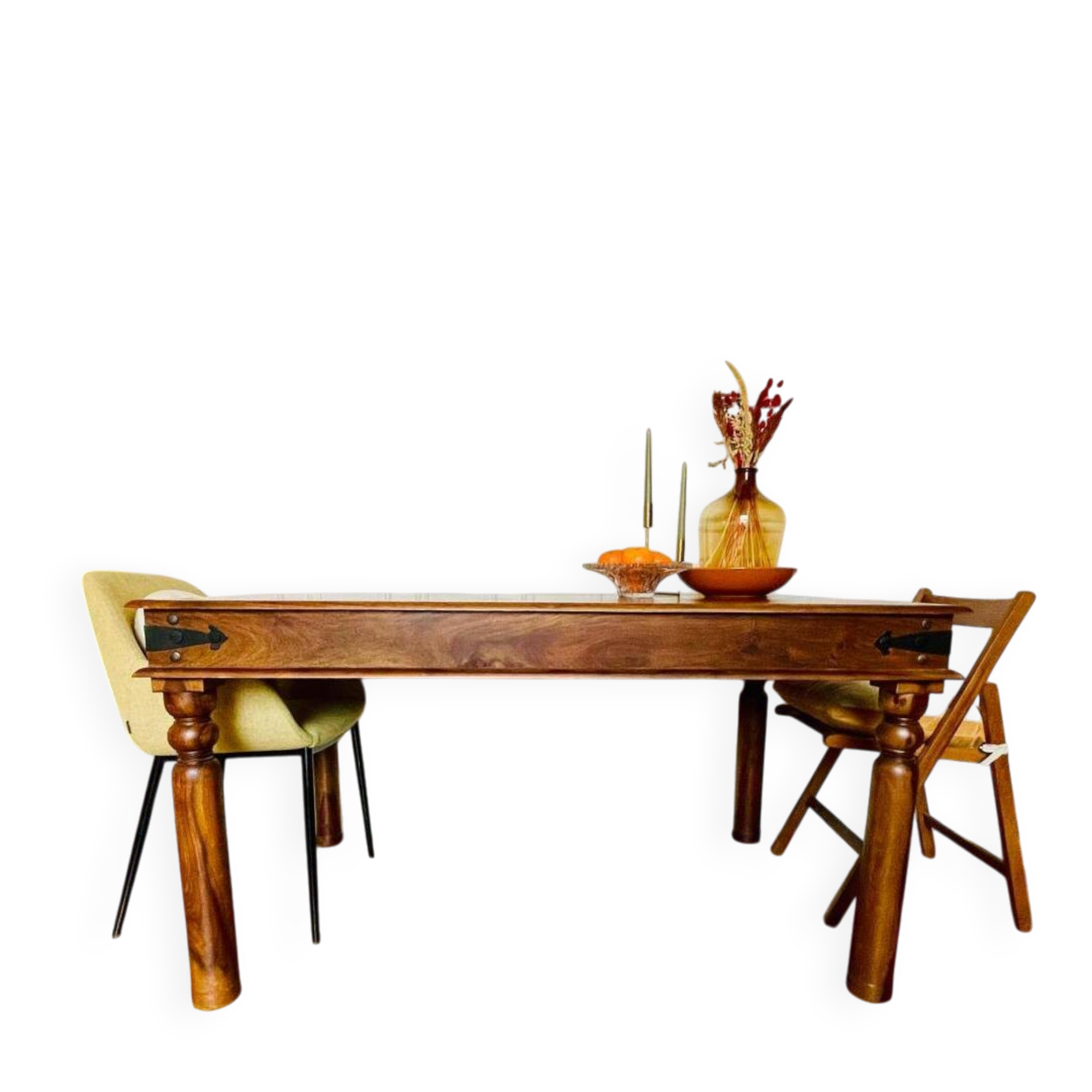 Dining table in solid sheesham — Indian colonial style — John Lewis