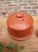 Antique earthenware butter dish