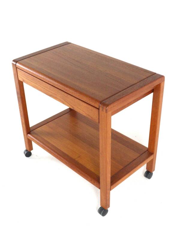 Teak trolley with drawer 'Grove' - danish design in teak