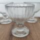 4 coupes à glace, fruit, en cristal, 1930