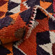 Bold multicolor kilim runner rug,92x395cm