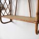 Rattan wall shelf