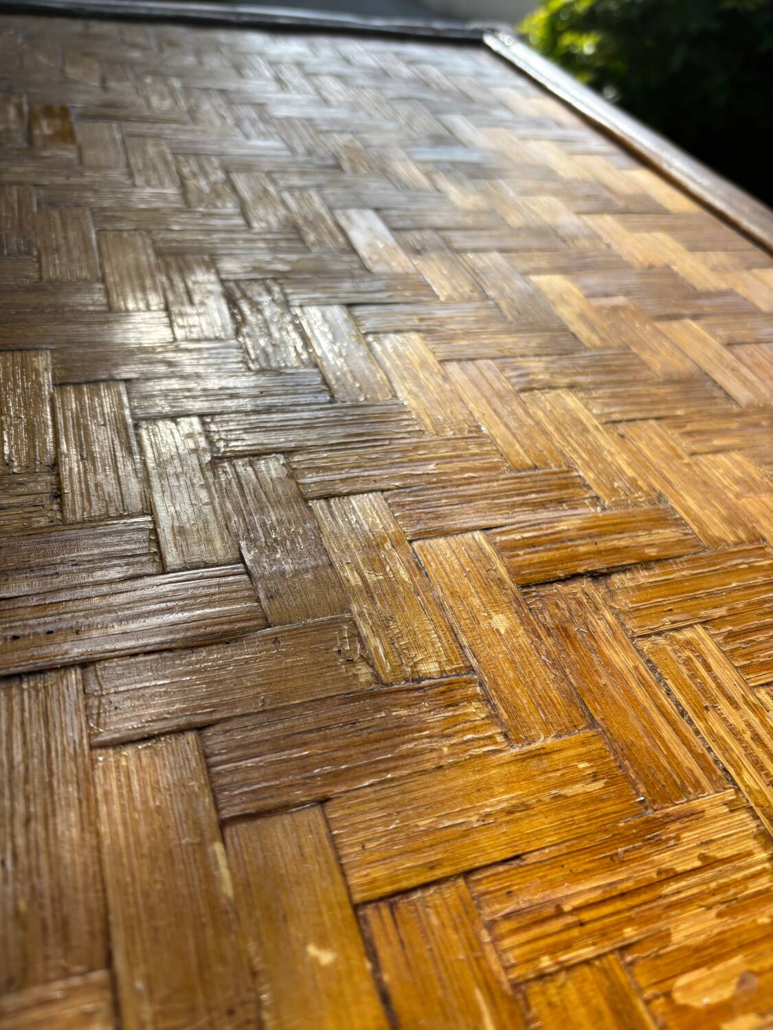 Rattan chest of drawers