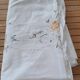 Antique hand-embroidered tablecloth with floral patterns and Richelieu cutwork – 160 x