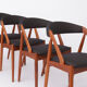 Set of 4 Kai Kristiansen model 31 chairs danish 1960s