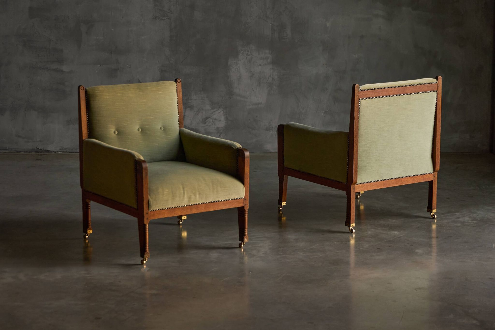 Lounge Chairs by Jac. van den Bosch, Netherlands, 1920s