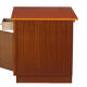 Vintage trading counter in wood and formica orange 1960