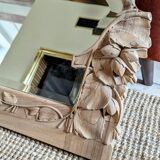 Miroir art deco bois sculpté