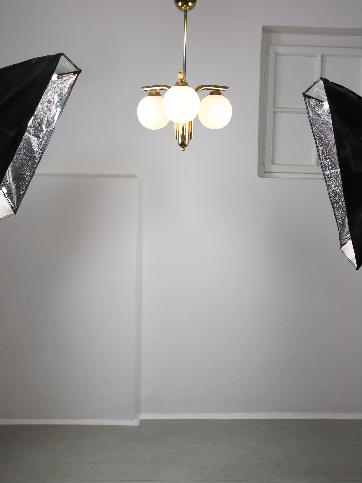 Vintage italian golden angel chandelier