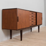 Danish mid century teak sideboard on tapered legs, 1970s