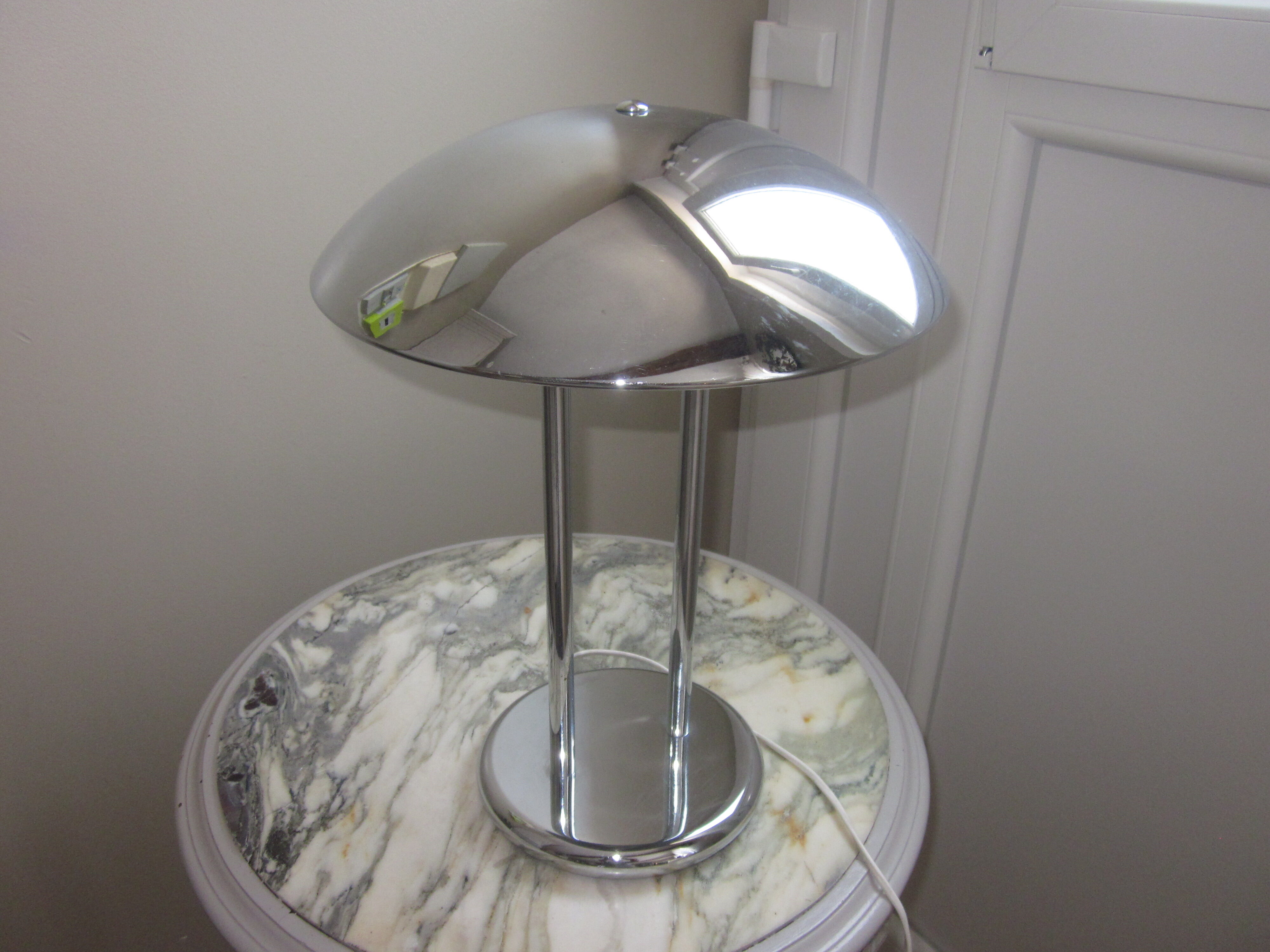 Chrome desk lamp