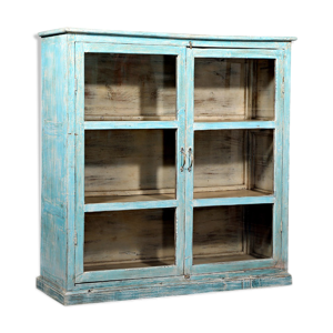 vitrine en bois laqué