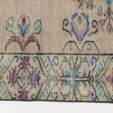 Flower Design Oushak Carpet