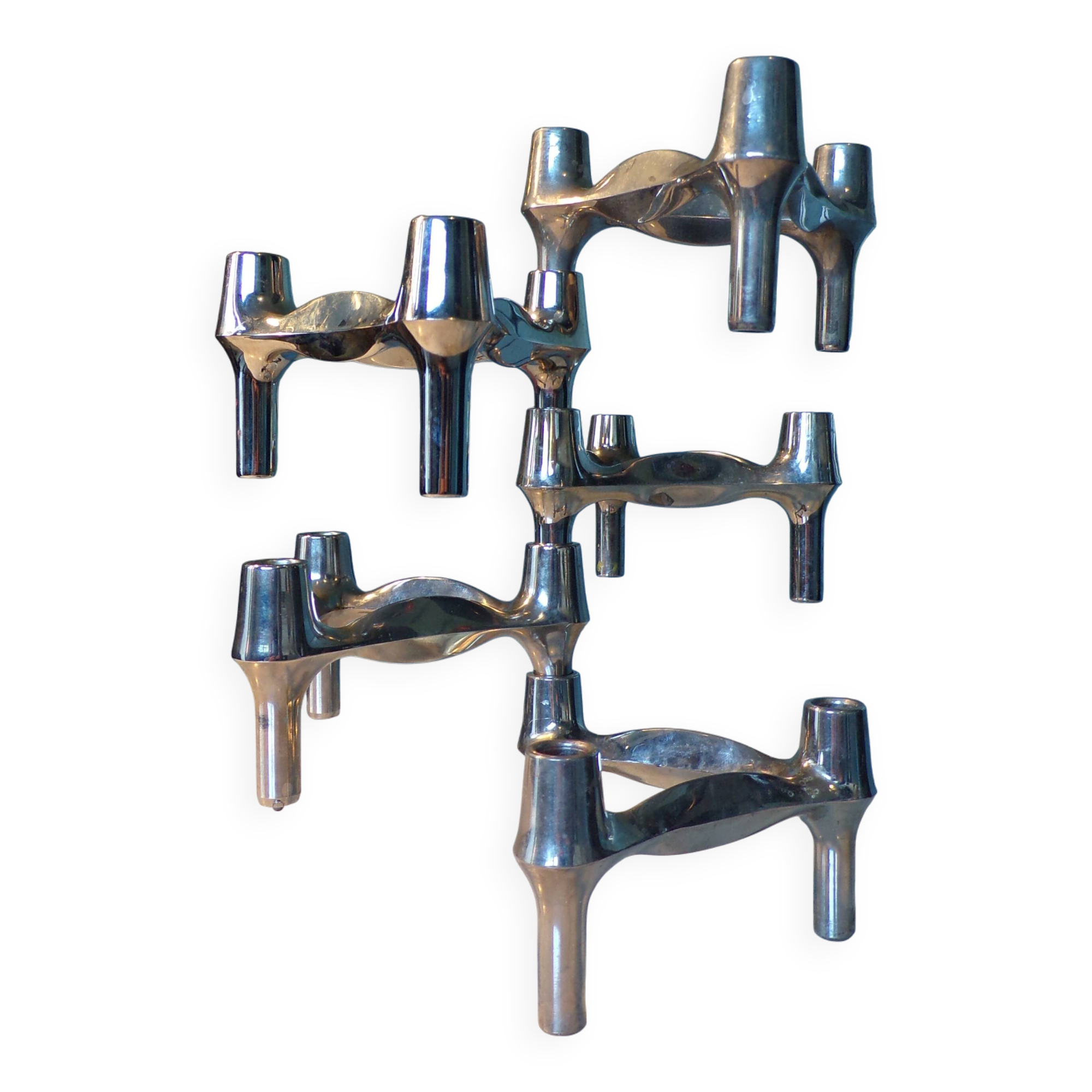 Set of 5 modular candle holders Nagel BMF