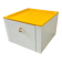 Side table/bar table/vintage yellow furniture on wheels
