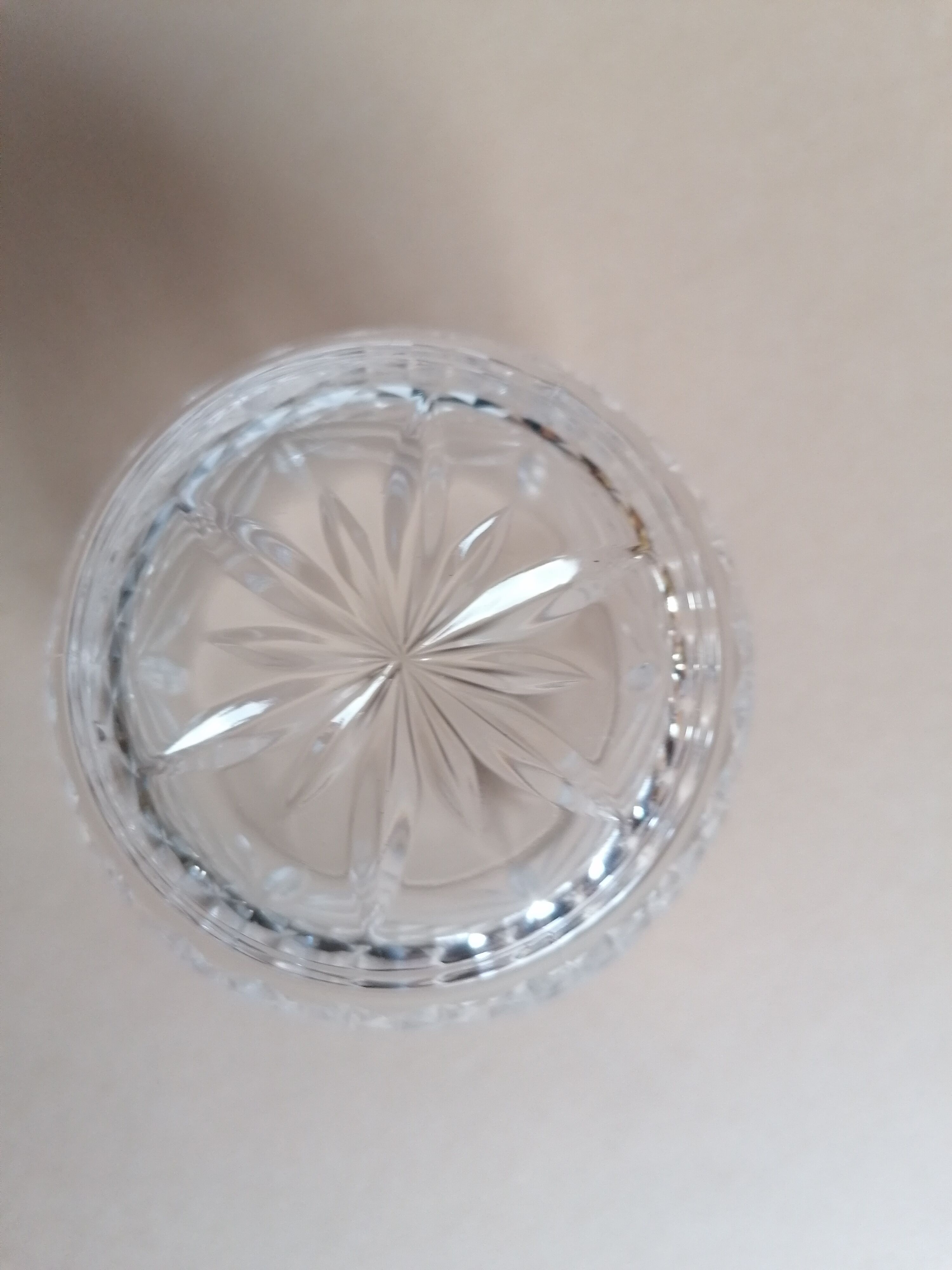 6 whiskey or water glasses 23cl crystal