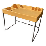 Molded plastic desk