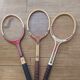 Série de 3 raquettes de tennis années 60
