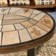 Oval coffee table Raymonde Leduc, 60s