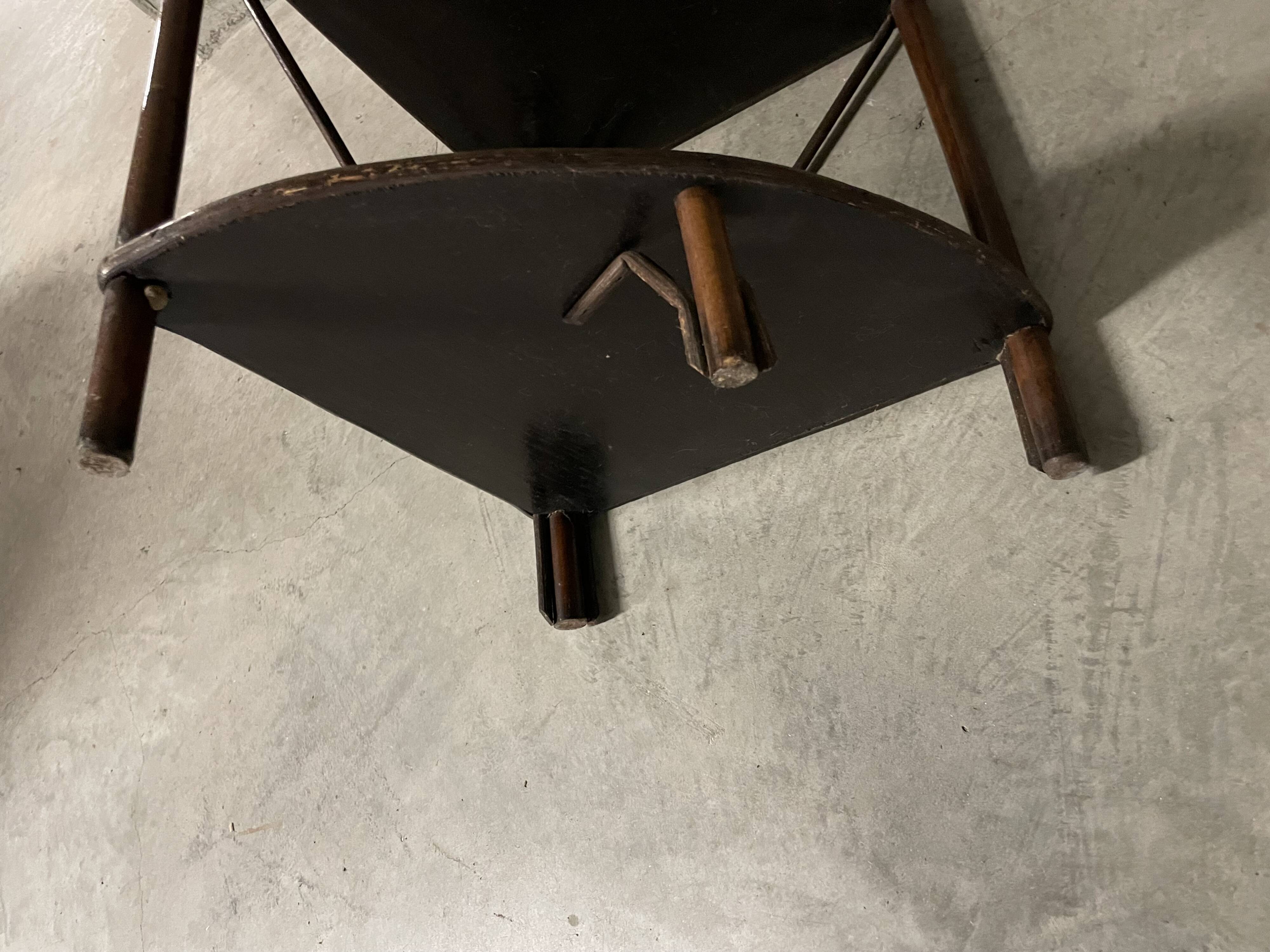 70s rattan corner cabinet