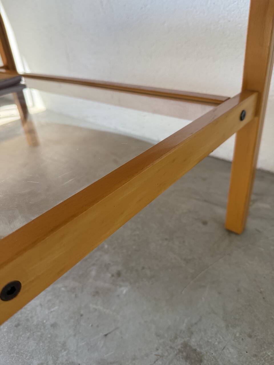 Oval coffee table beech 1980 Aalto Ikea