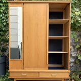 Vintage wardrobe with compass feet 1960