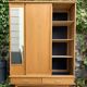 Vintage wardrobe with compass feet 1960