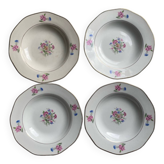 Flower soup plates