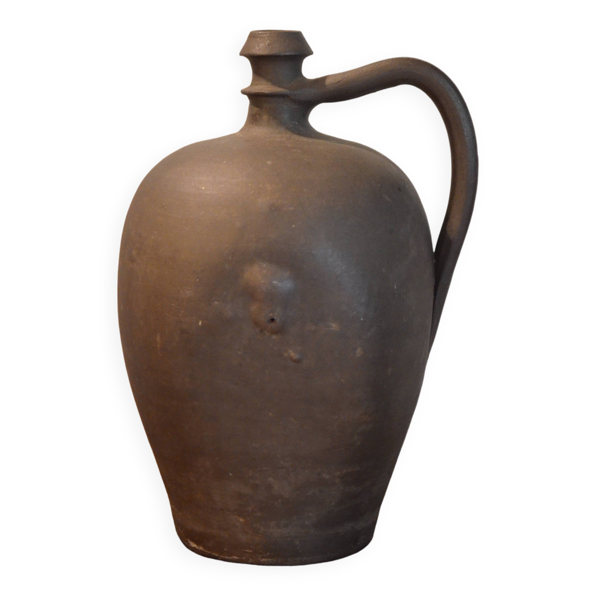 Brown terracotta jar