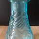 Blue glass bulb vase