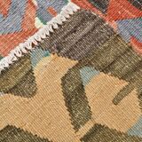 7x10 Multicolor Vintage Kilim Rug, Pattern Kilim Rug, 207x311 cm