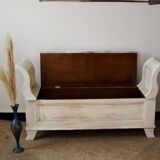 Wooden chest bench
