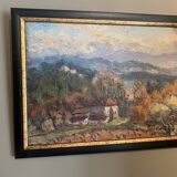 Provencal painter painting Devouassoux