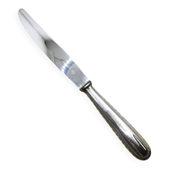 Silver-plated knife from Christofle, Perles model